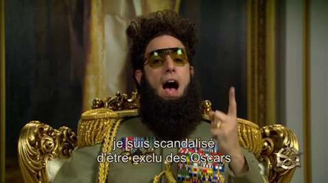 The Dictator : Message de Sacha Baron Cohen