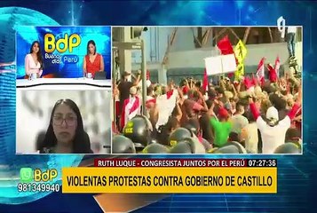 Ruth Luque: “La vacancia del presidente no va a solucionar los problemas del país”