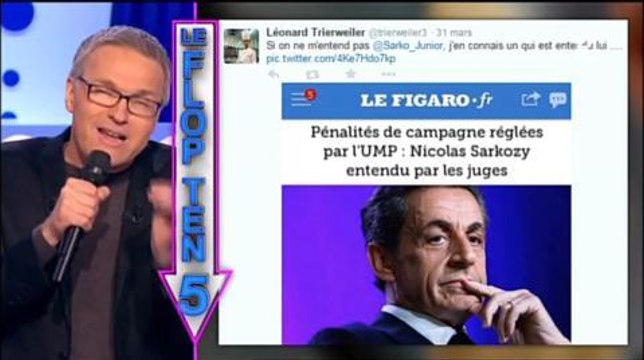 Laurent Ruquier se moque des fils Sarkozy et Trierweiler