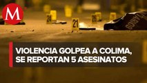 Se reportan 5 asesinatos en Colima, van 27 en la semana
