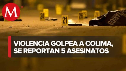 Se reportan 5 asesinatos en Colima, van 27 en la semana