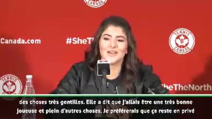 US Open - Andreescu très reconnaissante envers Williams