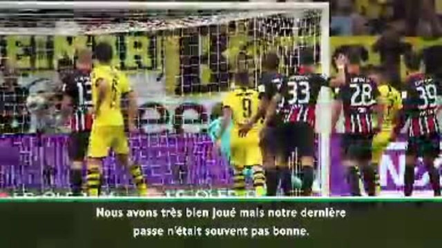 5e j. - Favre : Nous n'avons pas mal joué, mais pas assez bien pour gagner