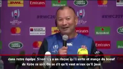 Groupe C - Jones : "Il vaut mieux que Vunipola joue au rugby plutôt que d'aller manger du bœuf"