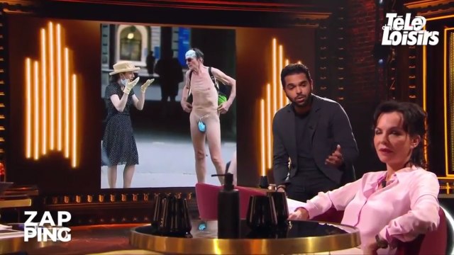 Petit malaise entre la patronne de club échangiste Valérie Hervo et l'humoriste AZ dans On est en direct