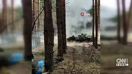 Ukrayna teslim olmayan Rus tankını vurdu