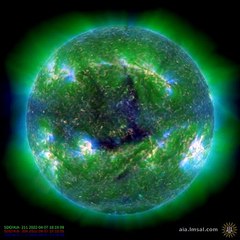 The sun today April 7th 2022