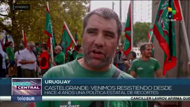 Trabajadores del sector de la Energía rechazan recortes presupuestarios del Gobierno de Uruguay