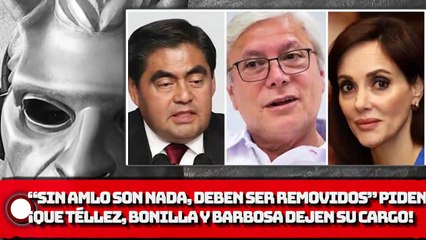 “Sin Obrador son nada, deben ser removidos” piden que Téllez, Bonilla y Barbosa dejen cargo por traicionar a la 4T