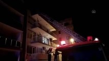 Apartmanda çıkan yangında 6 kişi dumandan etkilendi