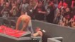The Rock's mother helping Cody against Kevin Owens during their wwe dark match