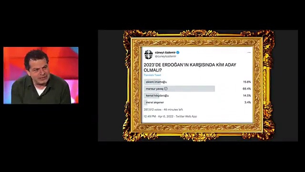 Cüneyt Özdemir, 400 bin kişilik anket yaptı: Erdoğan'ın karşısına aday olarak kim çıkmalı?