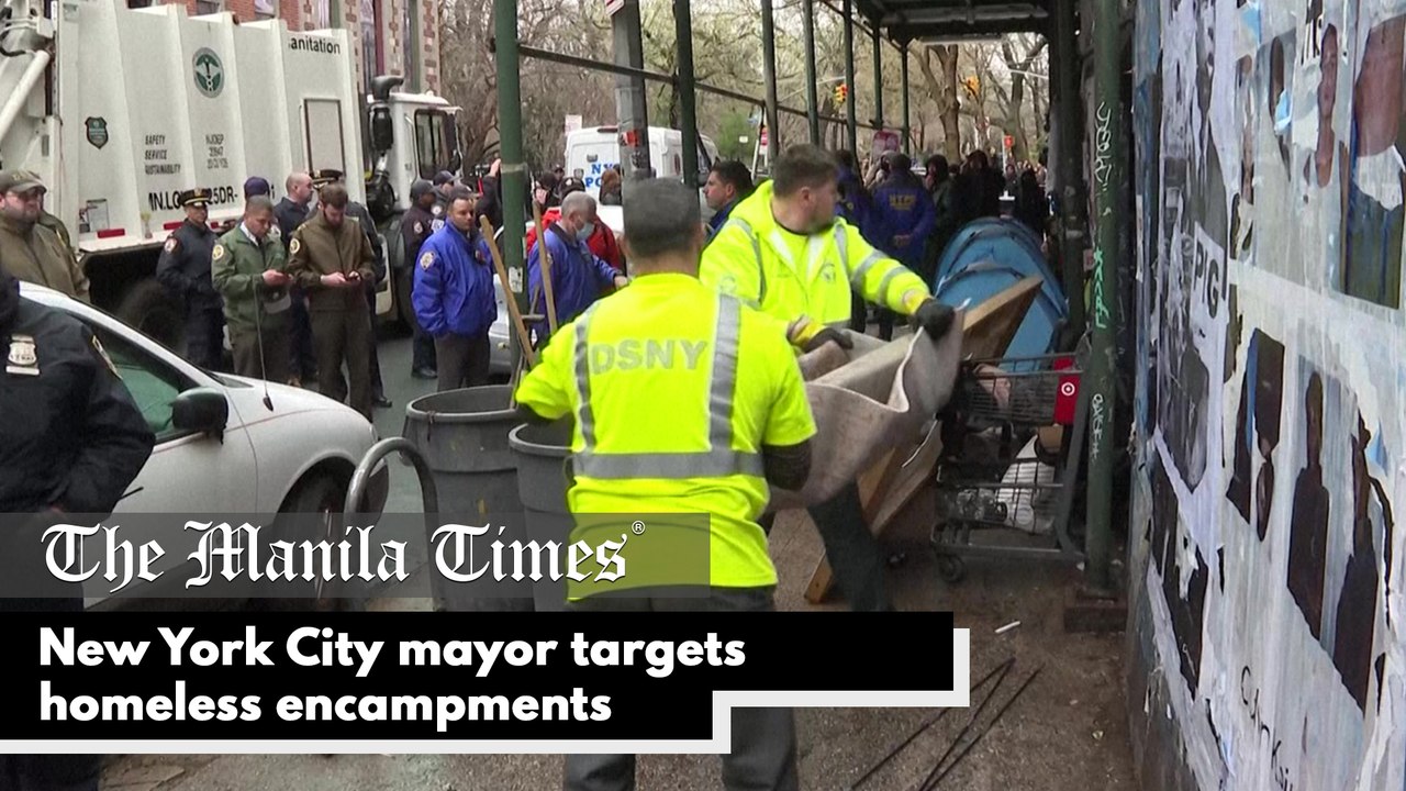 New York City mayor targets homeless encampments