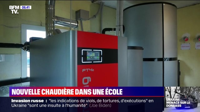 Dans cette école de l'Eure, la vielle chaudière au fioul remplacée par une à granulés de bois