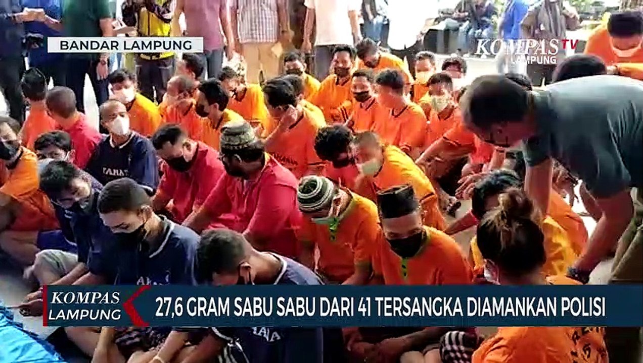 27,6 Gram Sabu dari 41 Tersangka Diamankan Polisi
