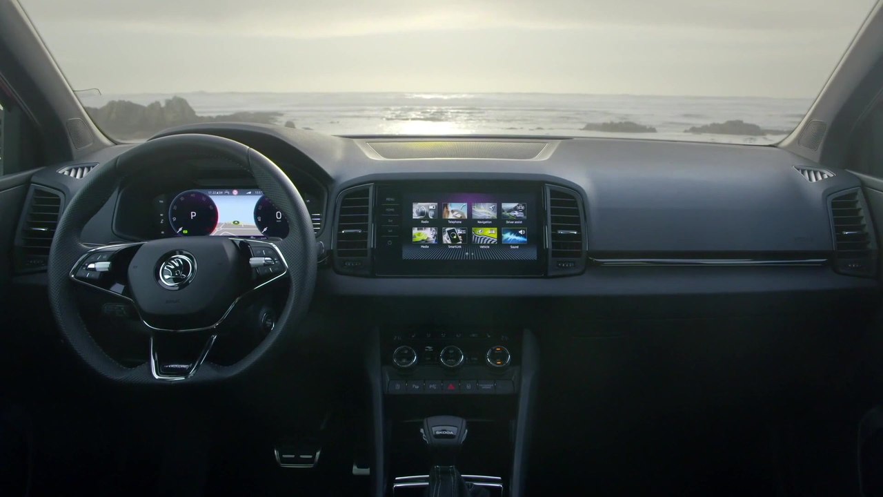 Der neue ŠKODA KAROQ SPORTLINE - Schwarzes Interieur mit atmungsaktiven ThermoFlux-Sitzbezügen