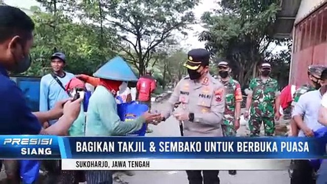 Kekompakan Kapolres Sukoharjo Bersama Dandim Membagikan Takjil