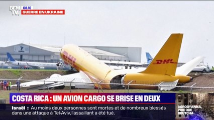 Au Costa Rica, un avion DHL se brise en deux à l'atterrissage