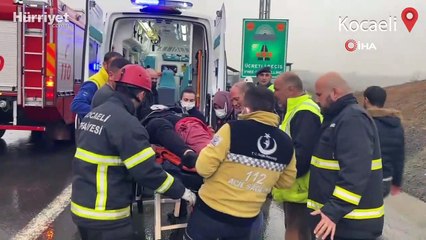 Kuzey Marmara Otoyolunda otomobil yoldan çıktı