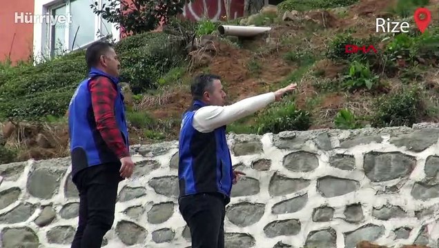 Rize'de heyelan riski olan yamaçlara 'istinat duvarı' önlemi