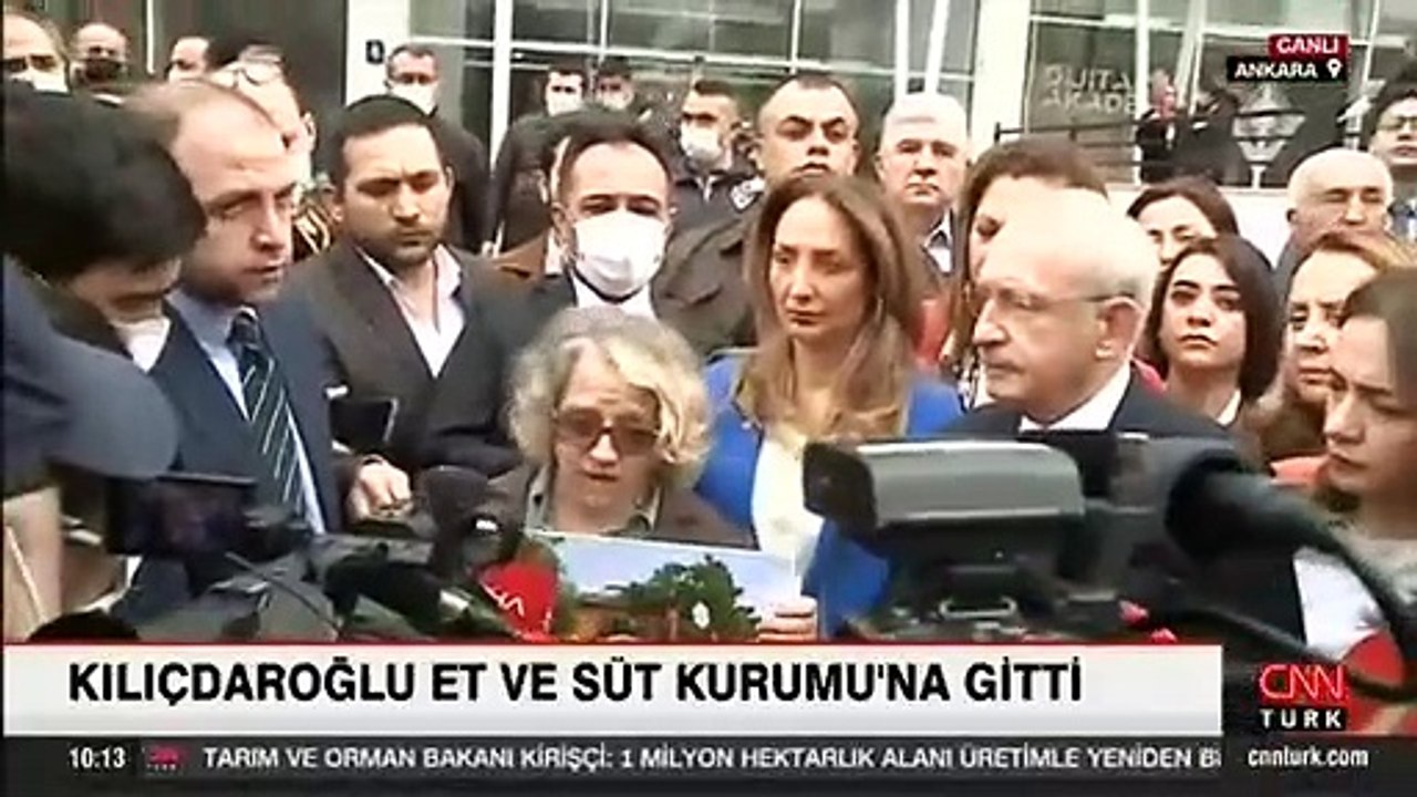 Chp Lideri Kılıçdaroğlu Et Ve Süt Kurumuna Gitti Dailymotion Video