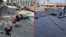 Rusya onlarca sivilin beklediği tren istasyonuna saldırdı! Bölgeden gelen ilk görüntüler korkunç
