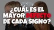 ¿Cuál es el mayor defecto de cada signo del zodiaco?