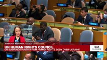 UN assembly suspends Russia from Human Rights Council