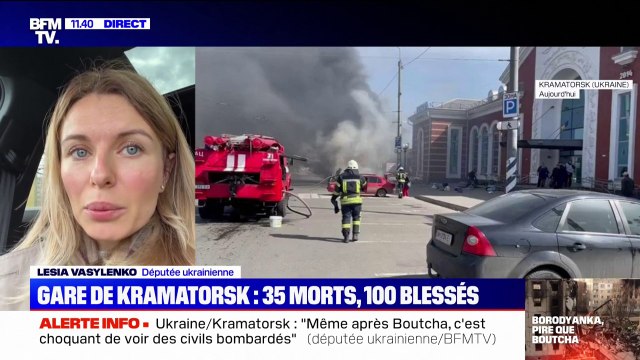 Attaque sur la gare de Kramatorsk en Ukraine: Les soldats russes n'ont pas de limite dans la violence , réagit cette députée ukrainienne