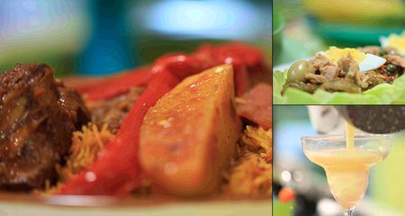 Cheveux d'ange au poulet, Salade méchouia, Crème pâtissière - Koujinetna Haka EP 06