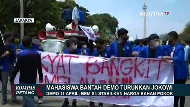 Mahasiswa Demo di depan Patung Kuda, Tuntut Soal Kenaikan Harga BBM Hingga PPN