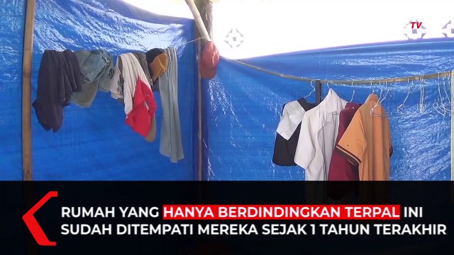 Seorang Siswa SD Terpaksa Tinggal di Gubuk Berdindingkan Terpal