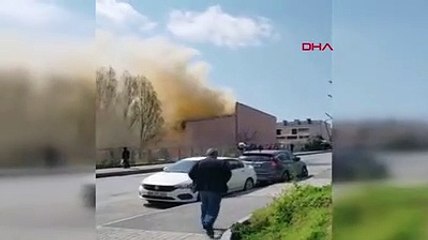 İstanbul'da sanayi sitesinde yangın paniği
