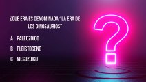 ¿Cuánto sabes de dinosaurios?