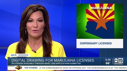 Digital drawing for marijuana licenses in Arizona