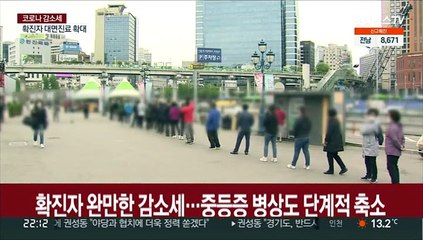 확진자 완만한 감소세…중등증 병상도 단계적 축소