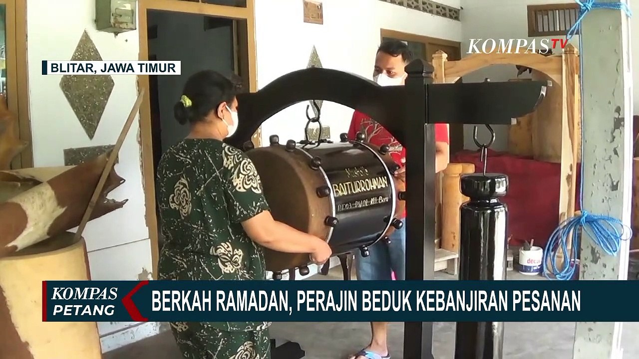 Kebanjiran Pesanan, Perajin Beduk Asal Blitar Ini Kantongi Hasil Hingga Ratusan Juta Rupiah