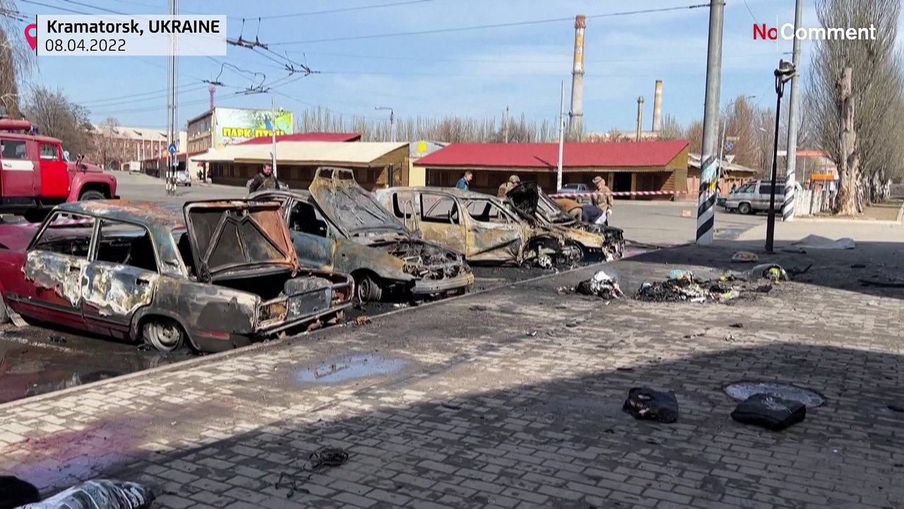 Mehr als 30 Tote bei Raketenangriff auf Bahnhof in Kramatorsk