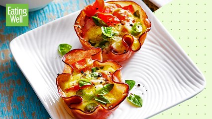Tomato-Parmesan Mini Quiches For a Low-Carb, High-Protein Breakfast | Prep School | EatingWell