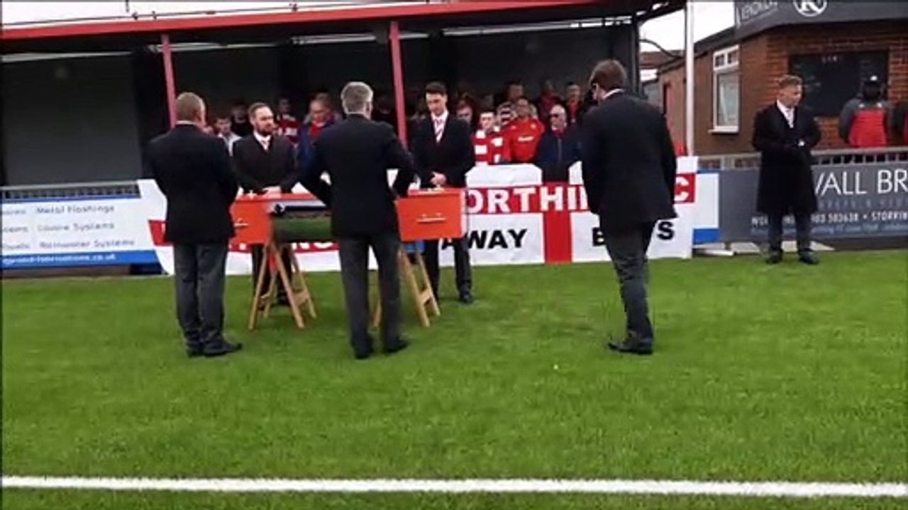 Worthing Football Club fans pay tribute to the late Kev Golds, a Rebel who did everything for the club