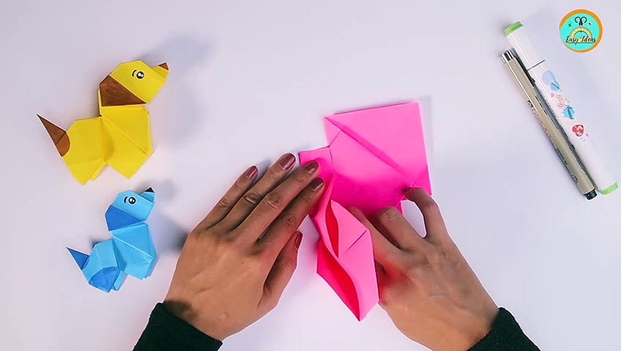 How to Fold a Paper Dog Easy video Dailymotion