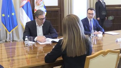 Sırbistan Cumhurbaşkanı Vucic, BM Özel Temsilcisi Ziadeh'i kabul etti