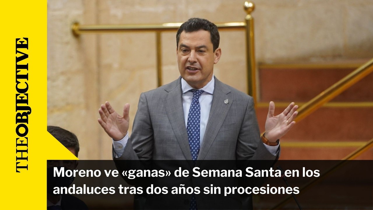 Moreno ve «ganas» de Semana Santa en los andaluces tras dos años sin procesiones