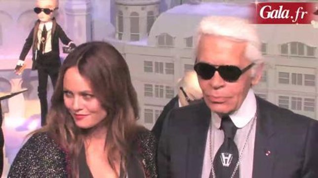 Vannessa Paradis et Karl Lagerfeld au Printemps
