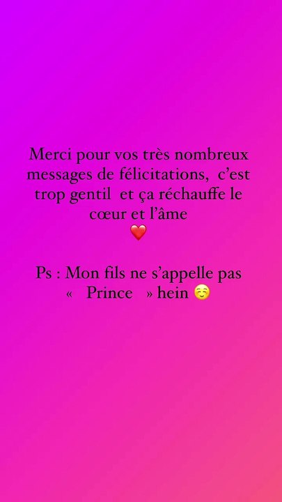 Amel Bent donne une information sur le prénom de son fils
