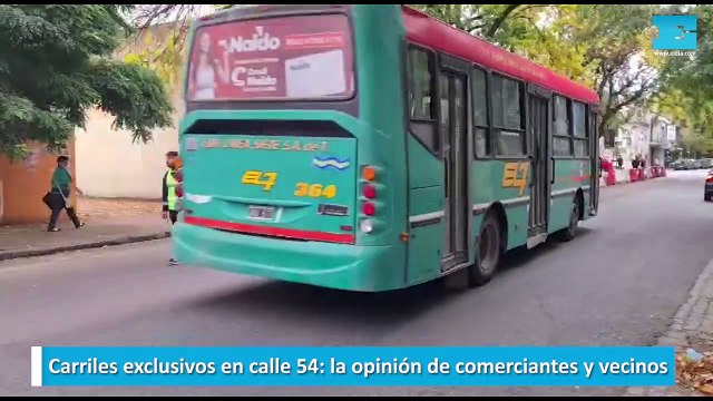 Carriles exclusivos en calle 54, la opinión de comerciantes y vecinos