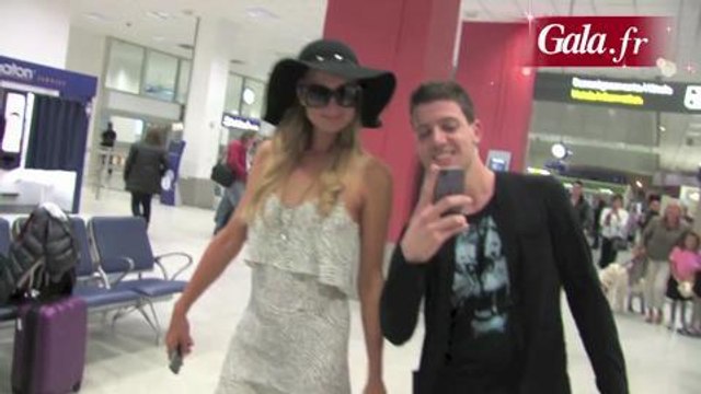 Gala.fr- Paris Hilton arrive à Cannes