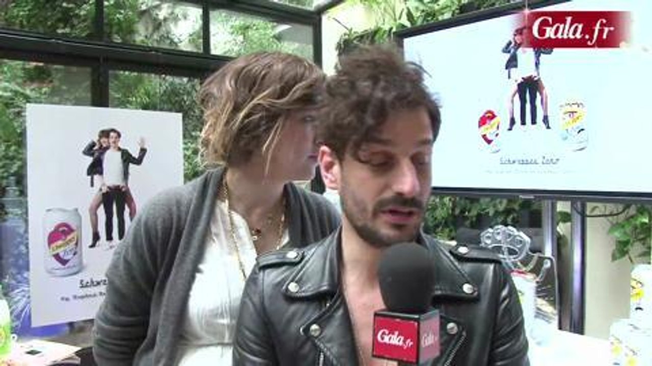 Gala.fr- Daphné Burki et Gunther Love chez Schweppes