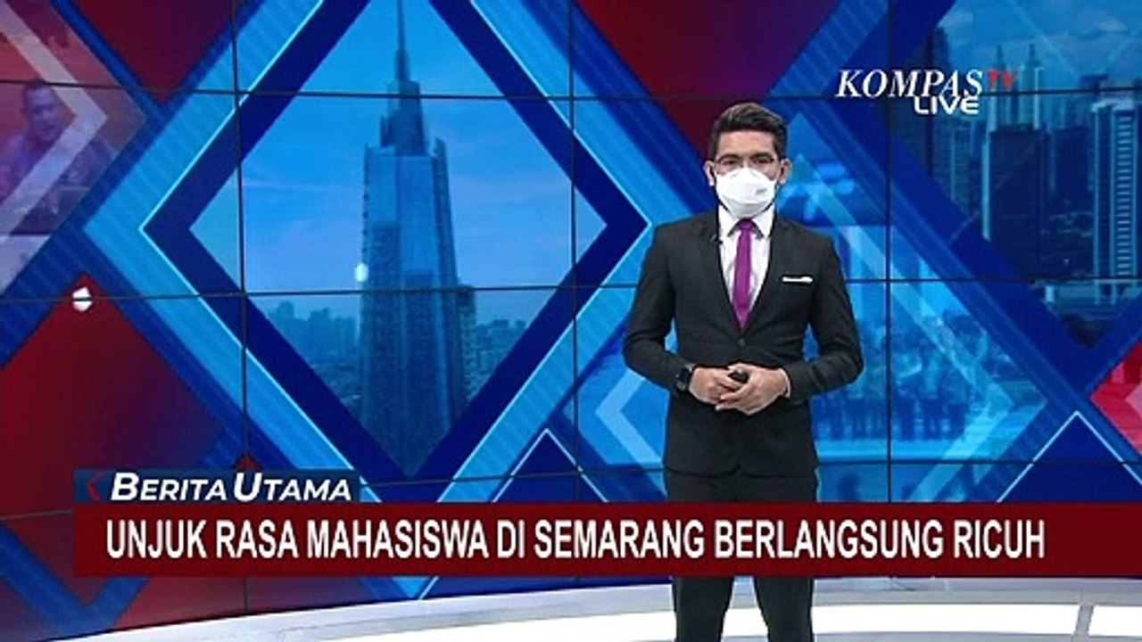 Kericuhan Demo Mahasiswa di Semarang Dibubarkan, Massa Aksi: Akan Kembali Jika Tuntutan Tak Dipenuhi