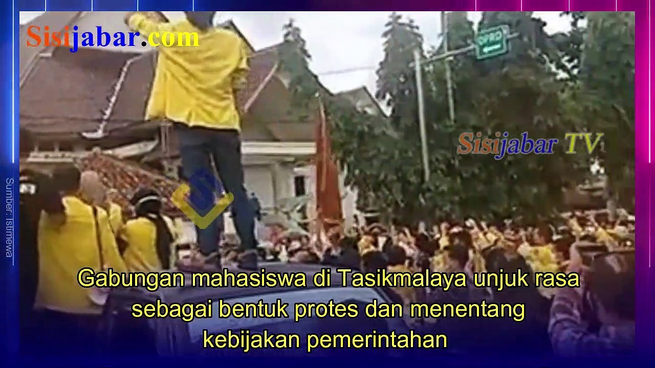 Tolak Presiden 3 Periode dan Kebijakan Pemerintah, Ribuan Mahasiswa Tasikmalaya Duduki Gedung DPRD